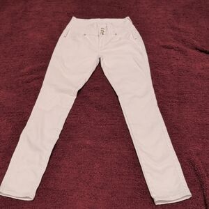 Elegant High Rise Women's Jeans in White